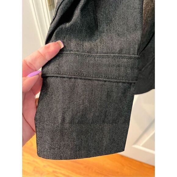 Sandro Sportswear Gray Denim Look Jacket sz S EUC - Picture 3 of 7